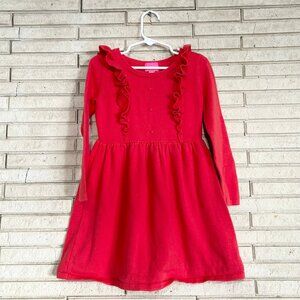 Lily Pulitzer Girls Eunice Sweater Party Dress Ruby Red Size S
